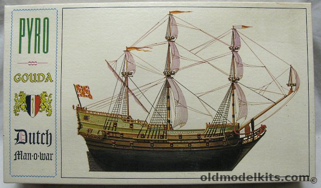 Pyro Gouda Dutch Man-O-War - 17th Century, B212-300 plastic model kit